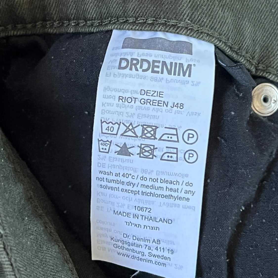 Gröna cargopants från Dr Denim - 3