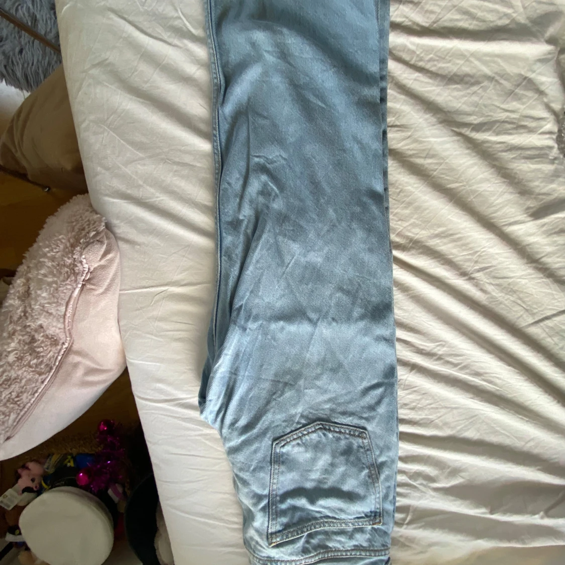 Ljusblå raka jeans - 1