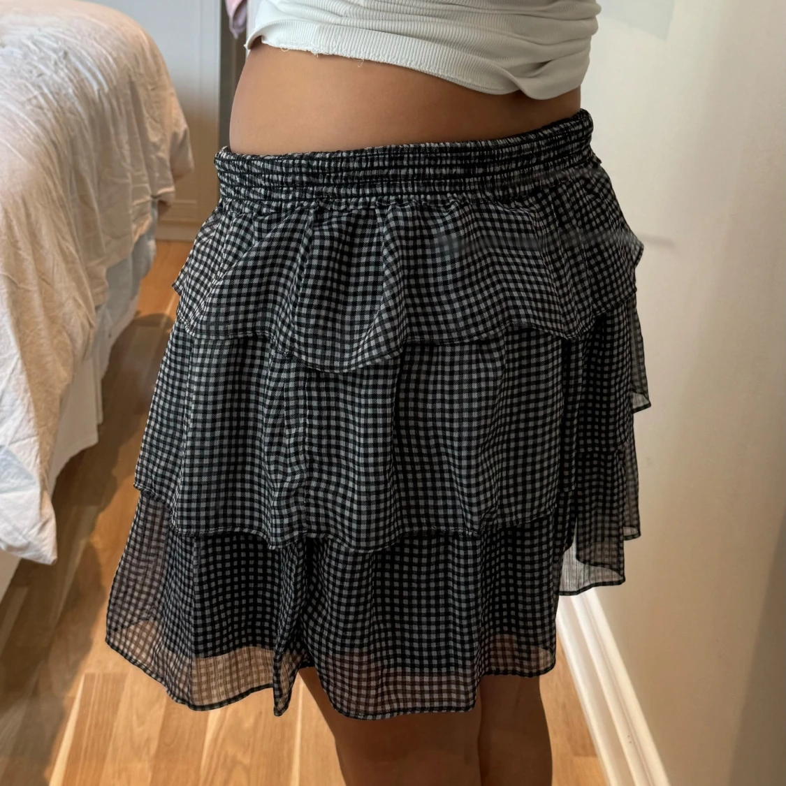 Rutig volangkjol från H&M Divided - 1