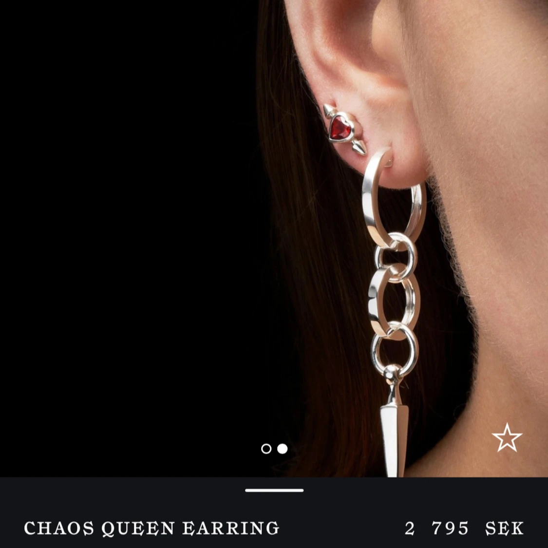 Chaos Queen örhänge Maria Nilsdotter