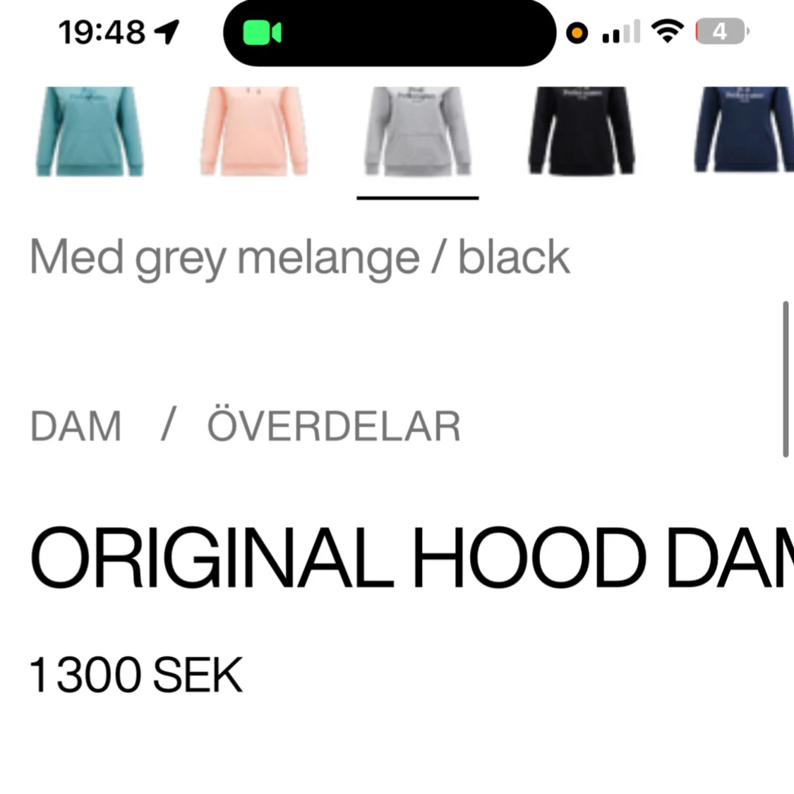 Grå hoodie från Peak Performance - 1