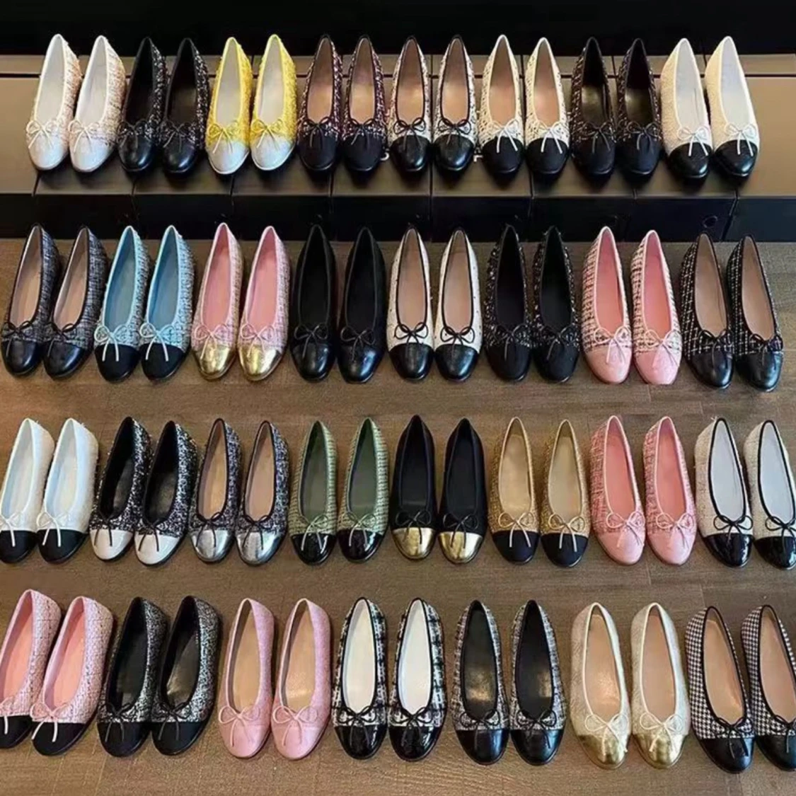 Ballerinaskor med rosett