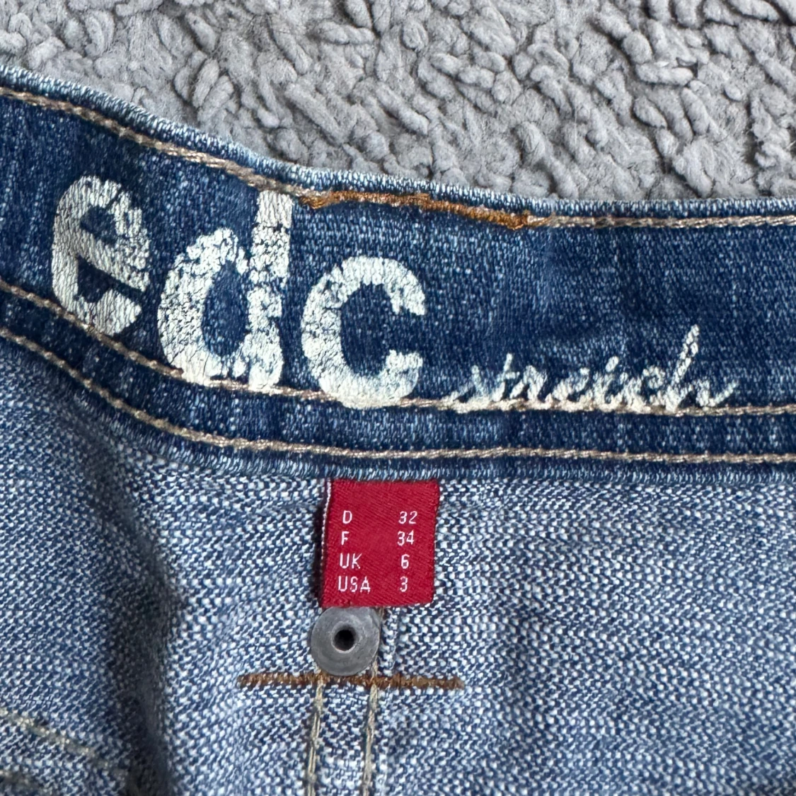 Lowwaist vintage jeanskjol - 2