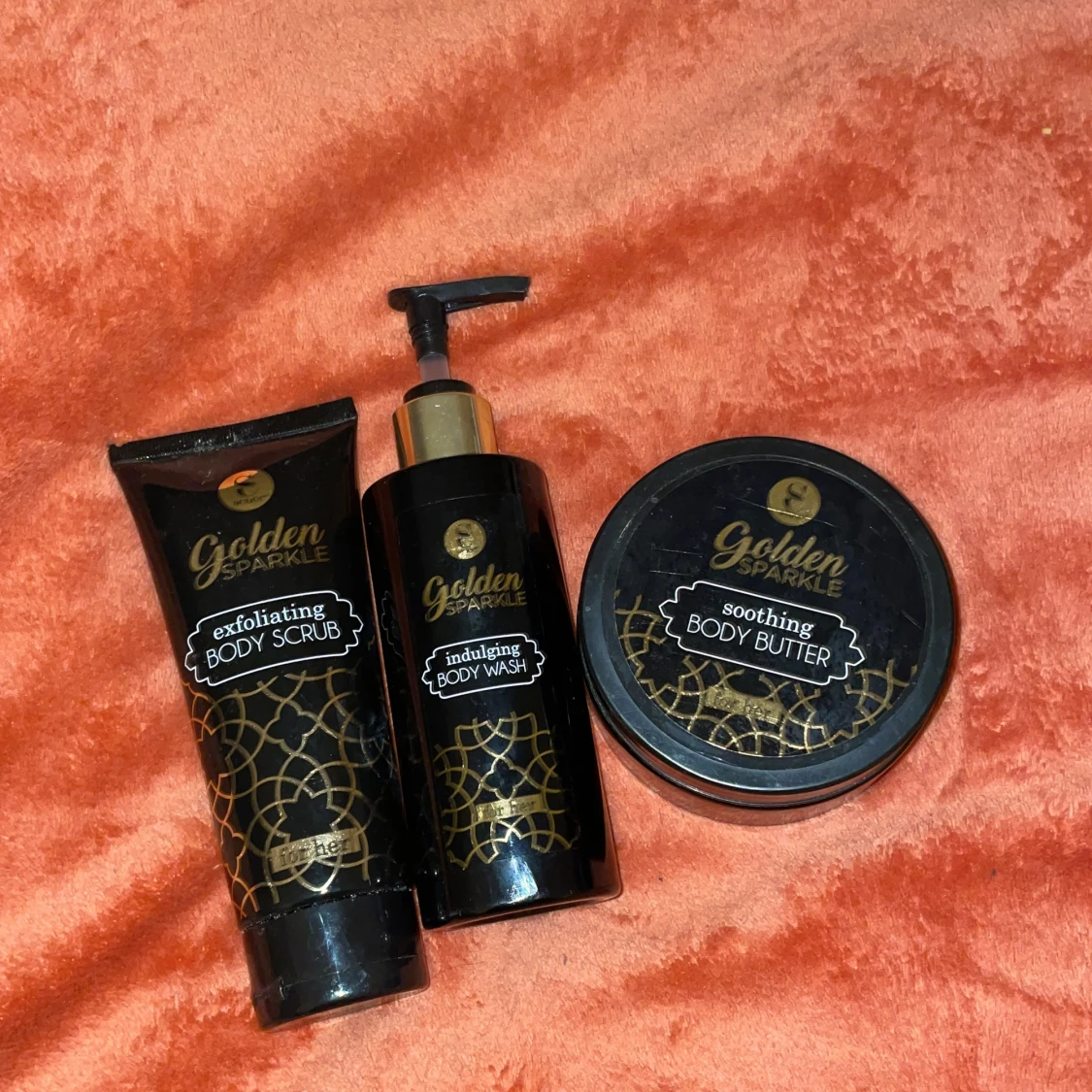 Golden Sparkle kroppsvård set - 1
