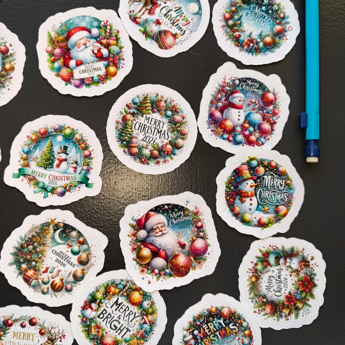 45 at Julklistermärken Merry Christmas 2026 4.5 cm - 1