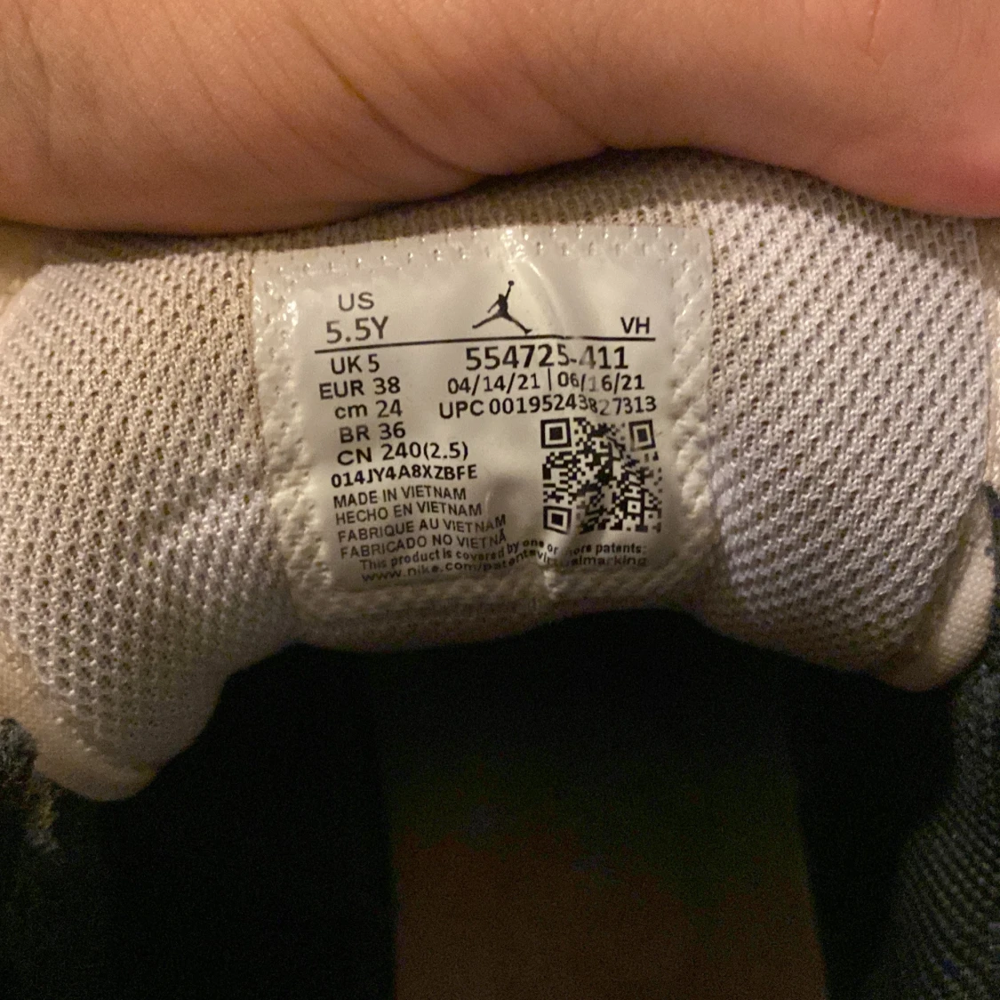 Nike Air Jordan 1 Mid blå/vit strl 38 - 1