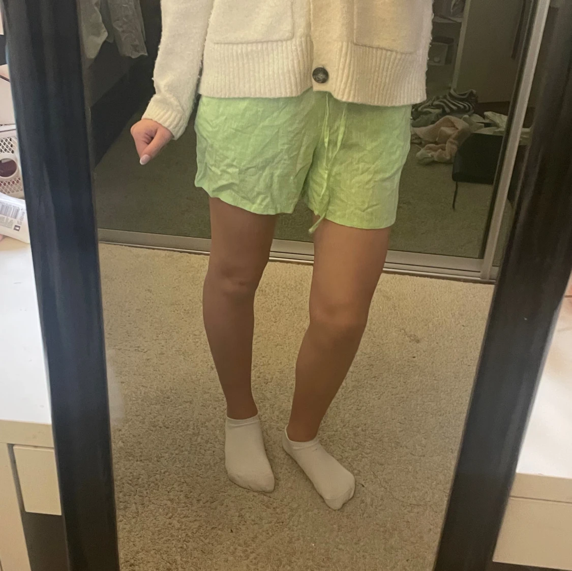 Ljusgröna shorts från H&M Divided XS - 1