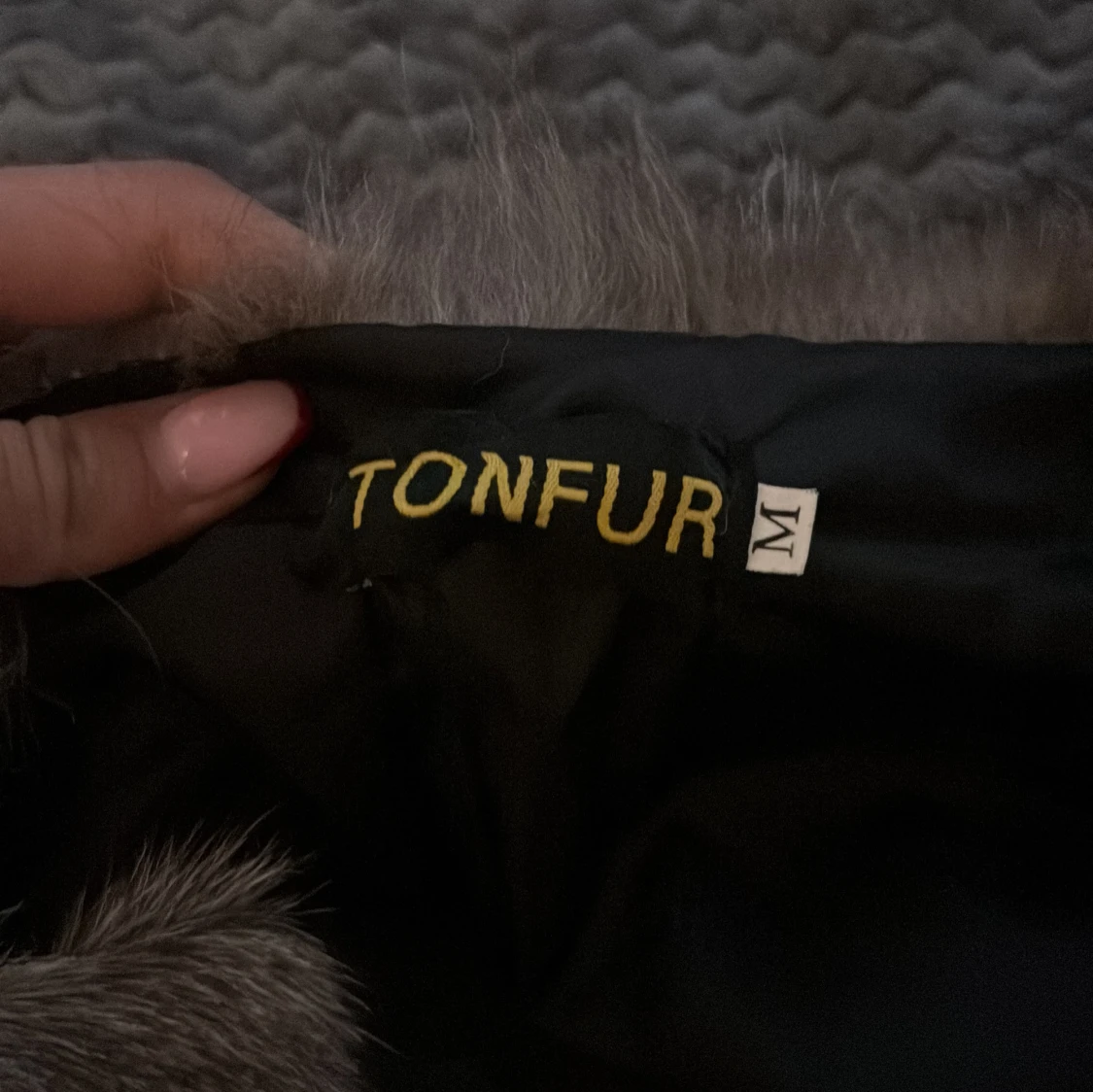 Brun pälsjacka från Tonfur, M - 2