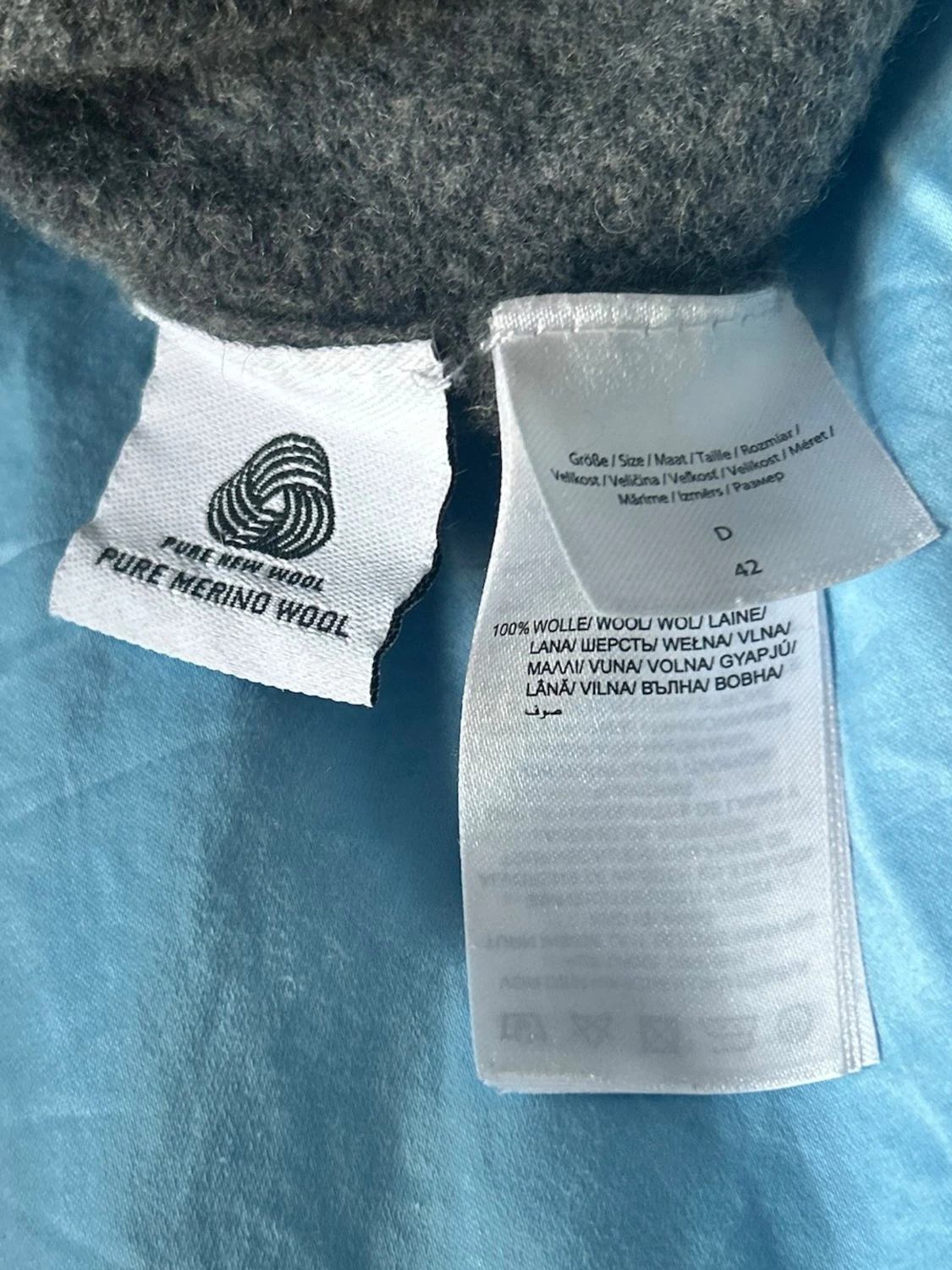 stickad polotopp merinoull - 2