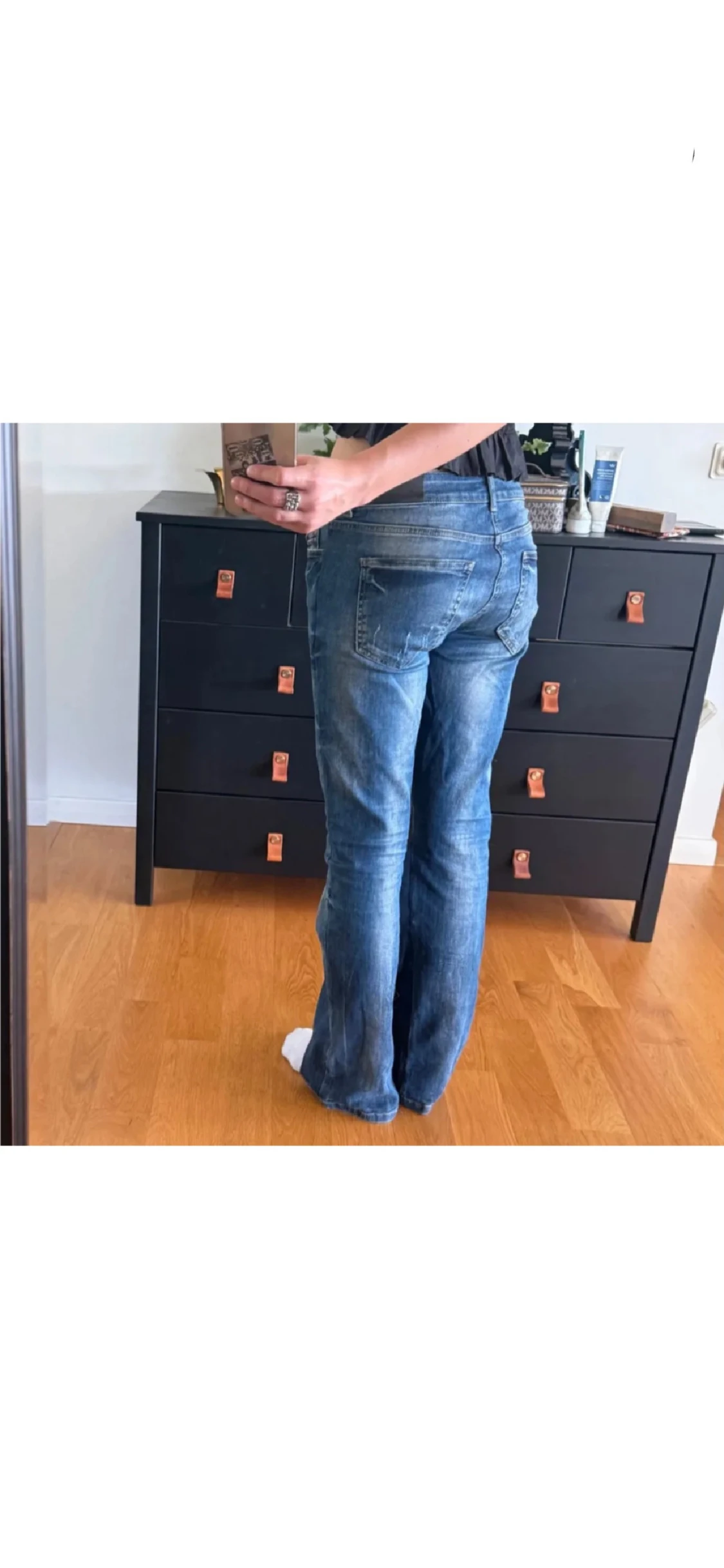 Blå bootcut jeans från Noisy May - 1