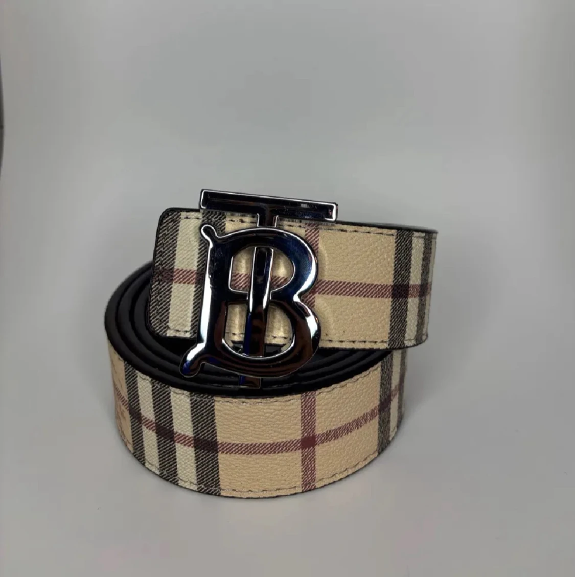 B bälte silver dubbelsidig