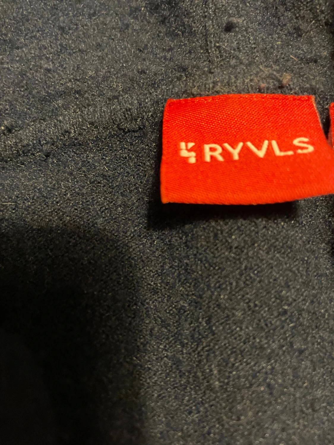 Mörkblå zip i ull - 2