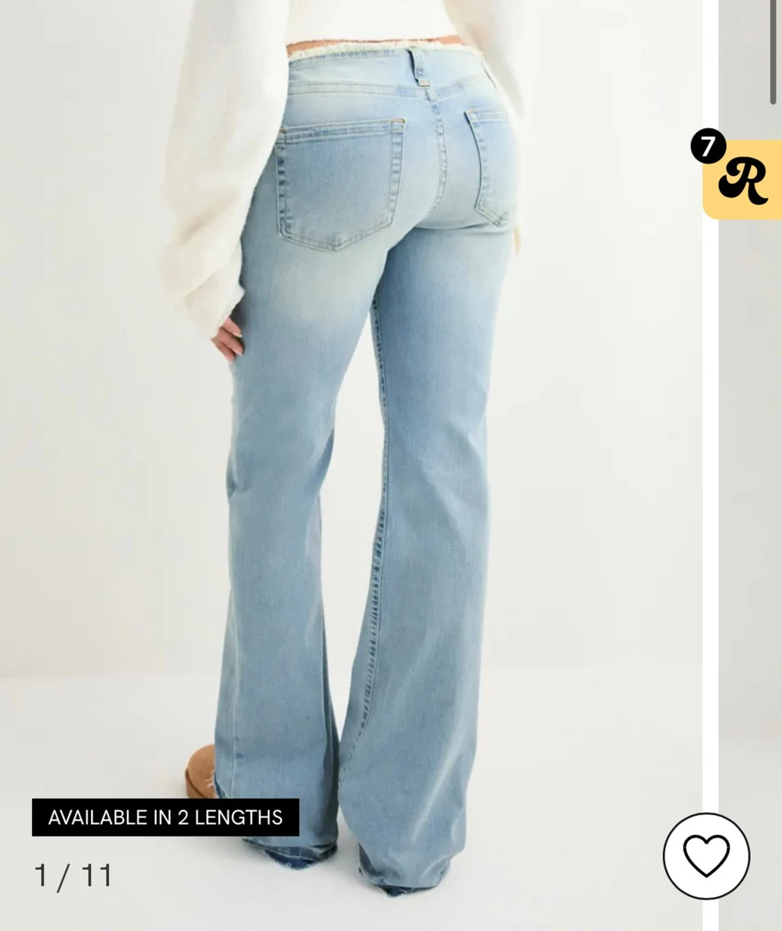 No waist bootcut jeans 
