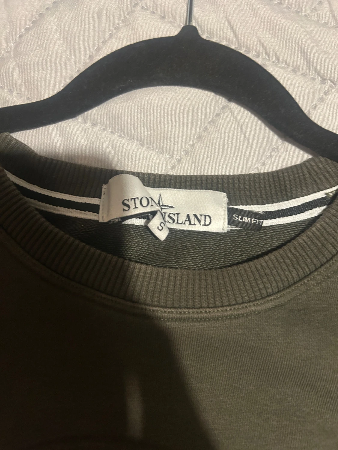 Stone Island grön sweatshirt slim fit - 1