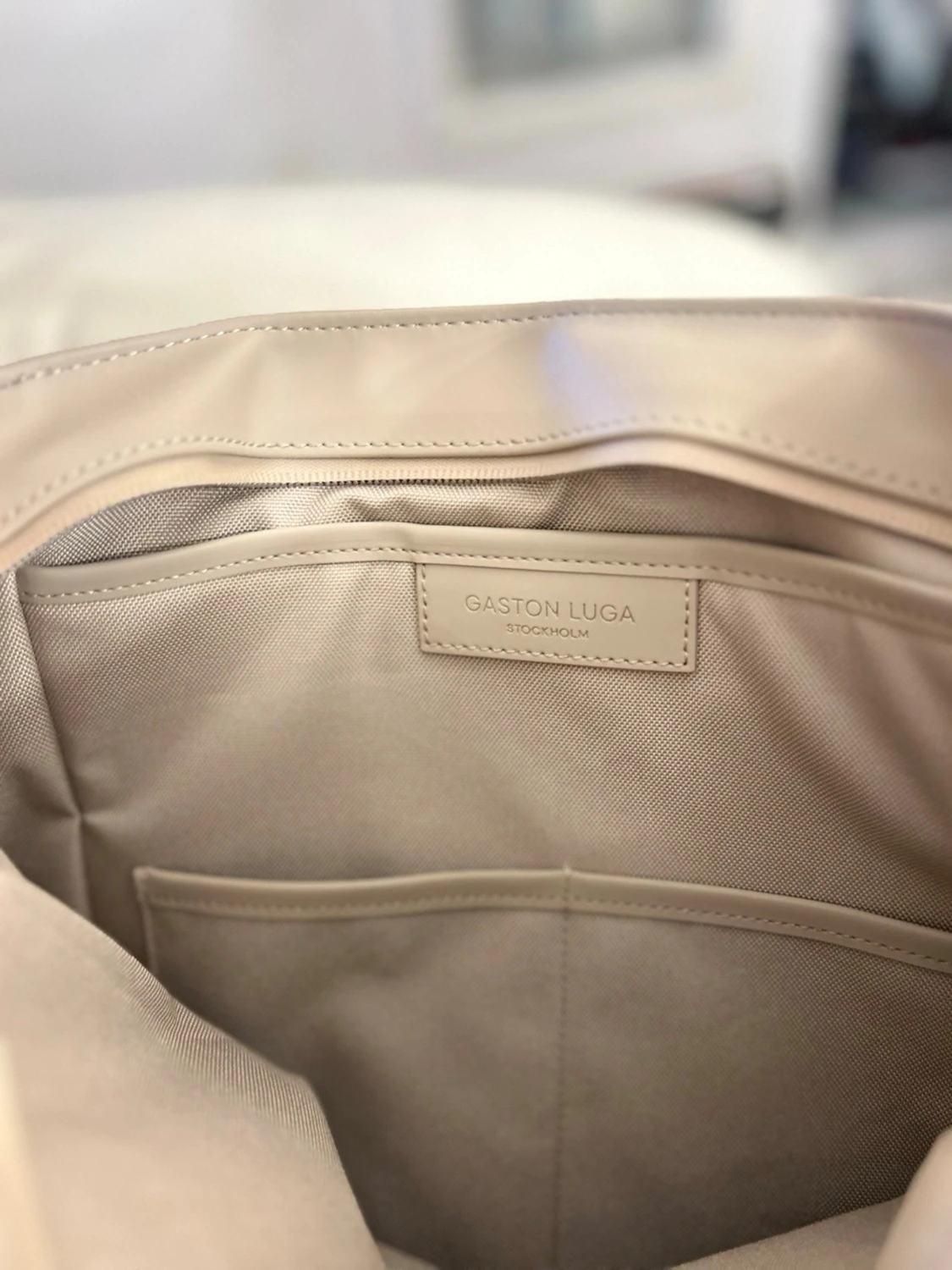 Beige ryggsäck från Gaston Luga - 3