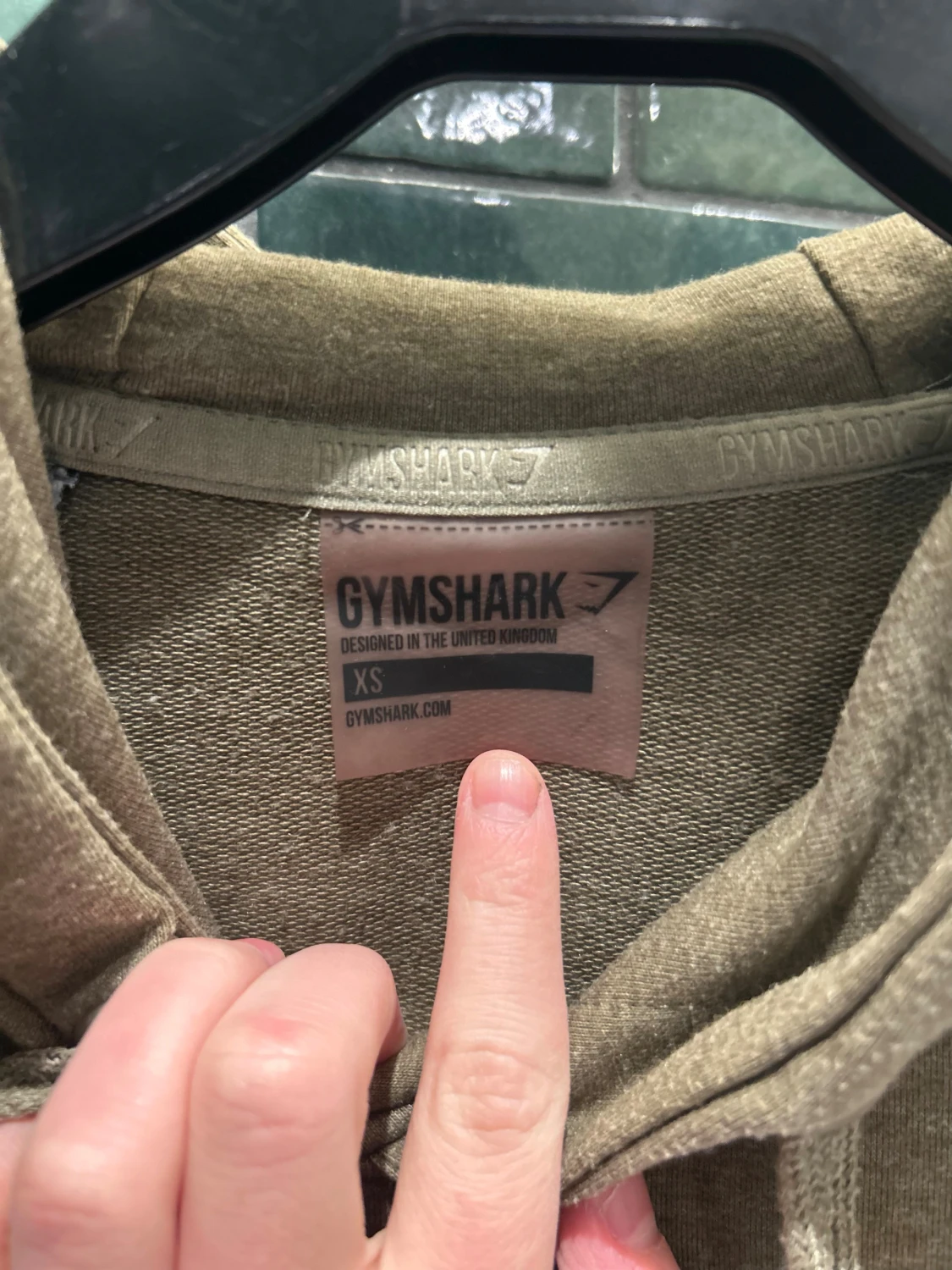 Gymshark cropped hoodie beige – stl XS - 3