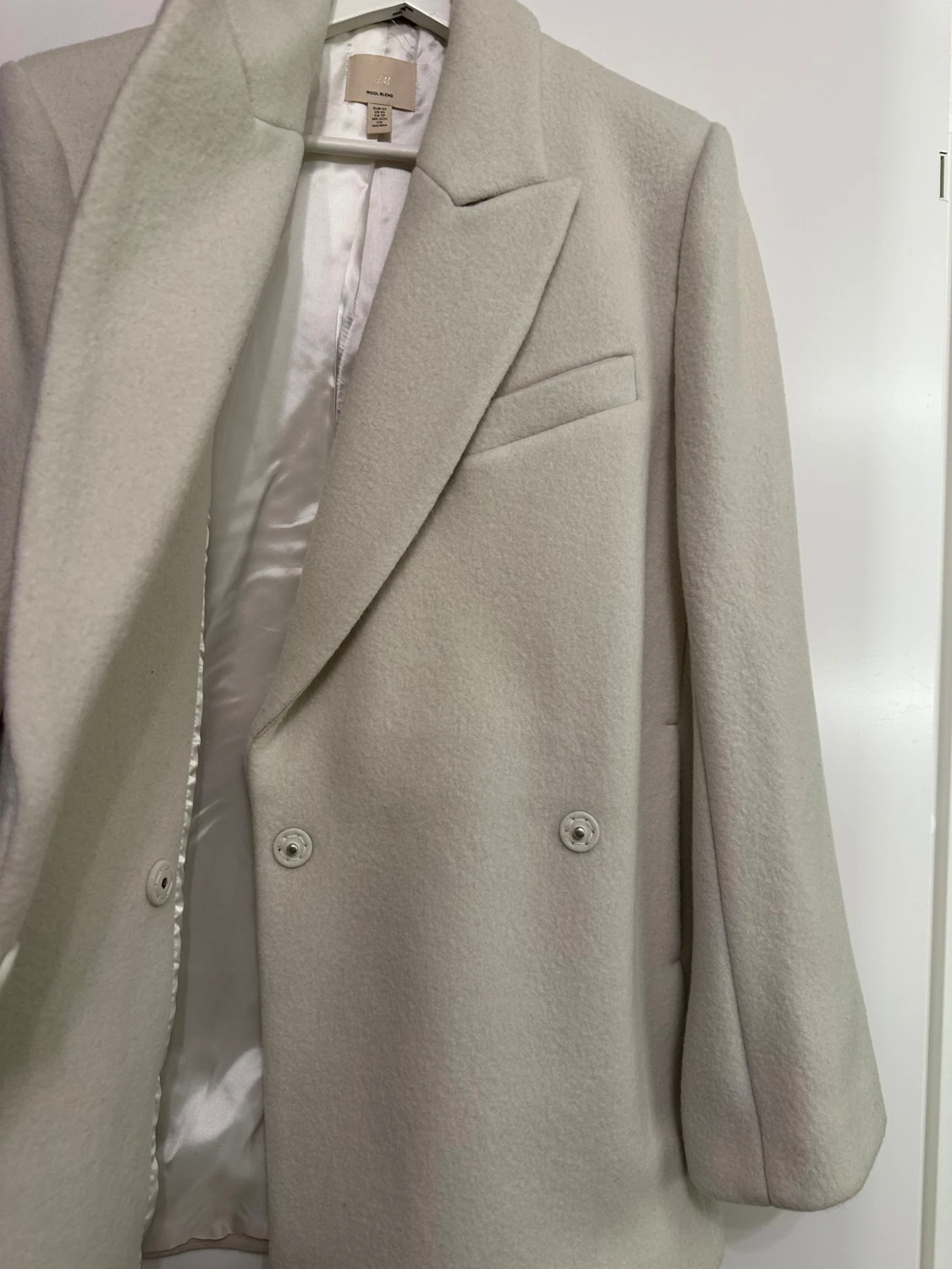 Beige ullkappa från H&M XS - 4