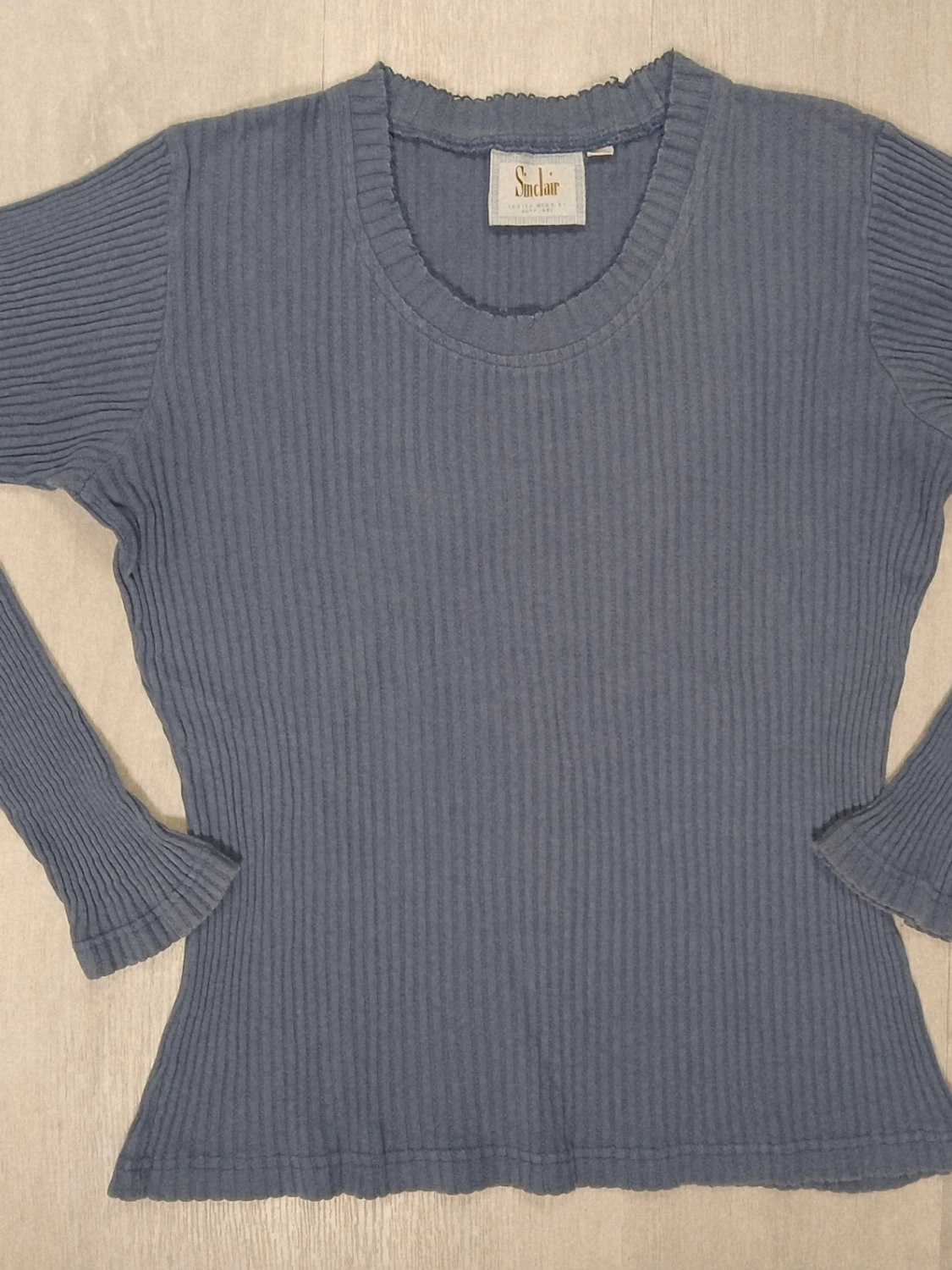 Blå ribbad tröja Sinclair - 3
