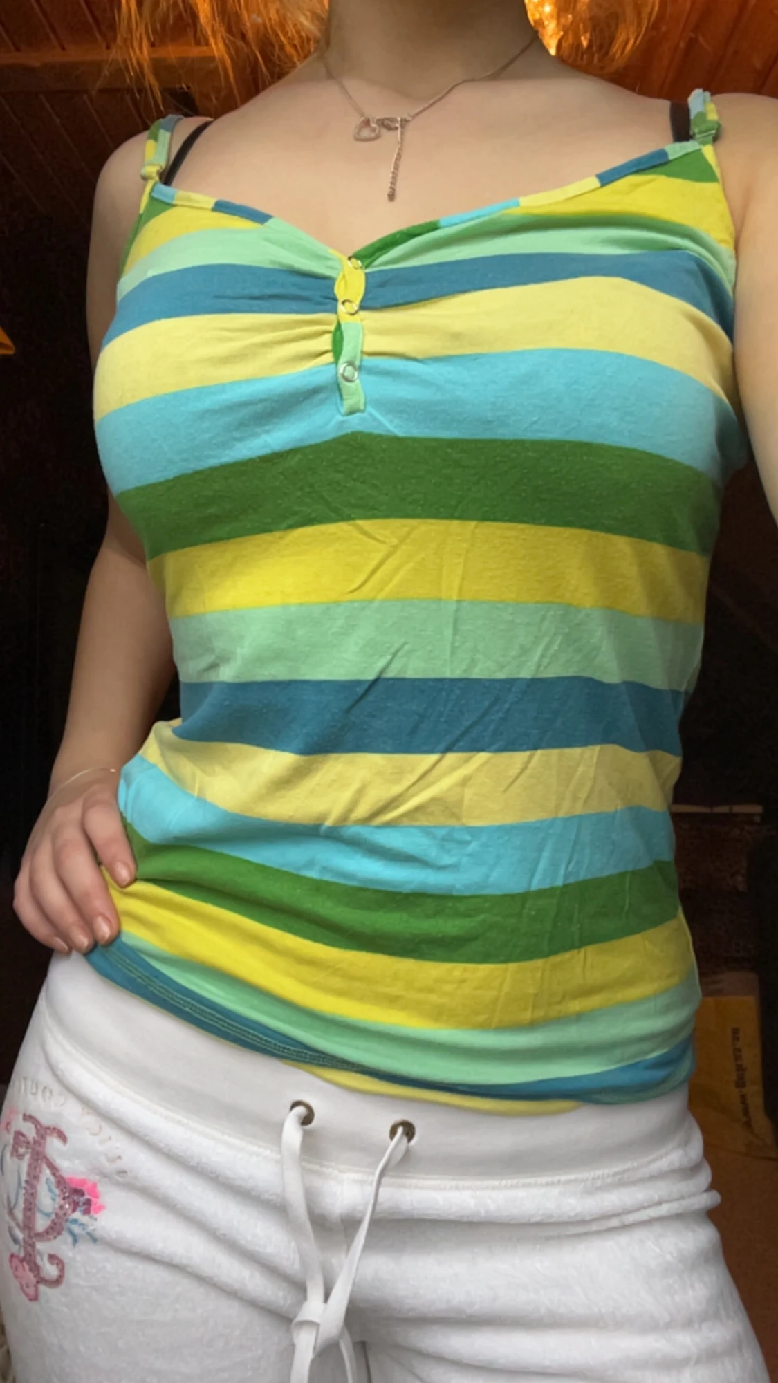 Randig linnetopp från Vero Moda