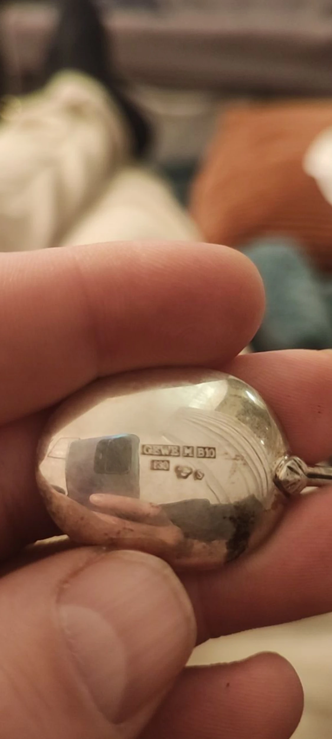 Set med 12 silverteskedar med blommönster - 2