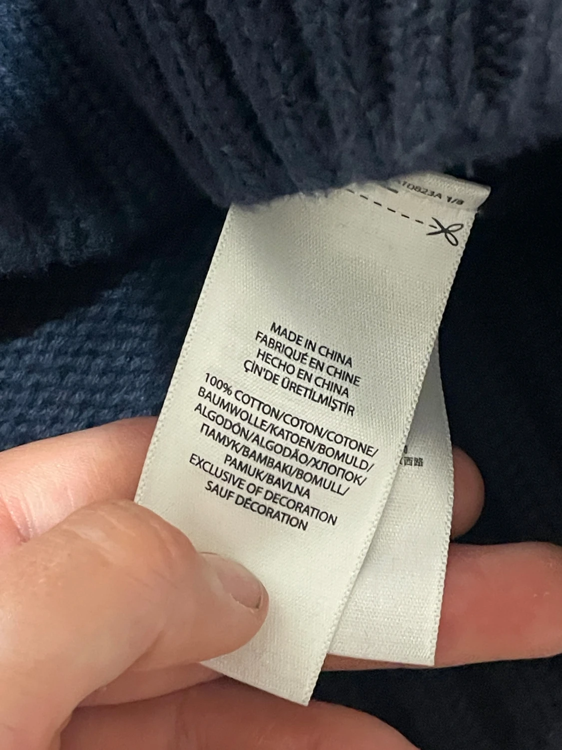 Mörkblå stickad flagg tröja Polo Ralph Lauren - 5