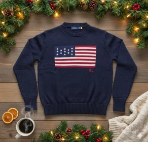 Ralph Lauren USA tröja S - Säljer denna Ralph Lauren USA stickad tröja i storlek S, fast passar mer som XS. Riktigt fet nu till vintern! Använd 1 gång (etiketten har dock ramlat av)