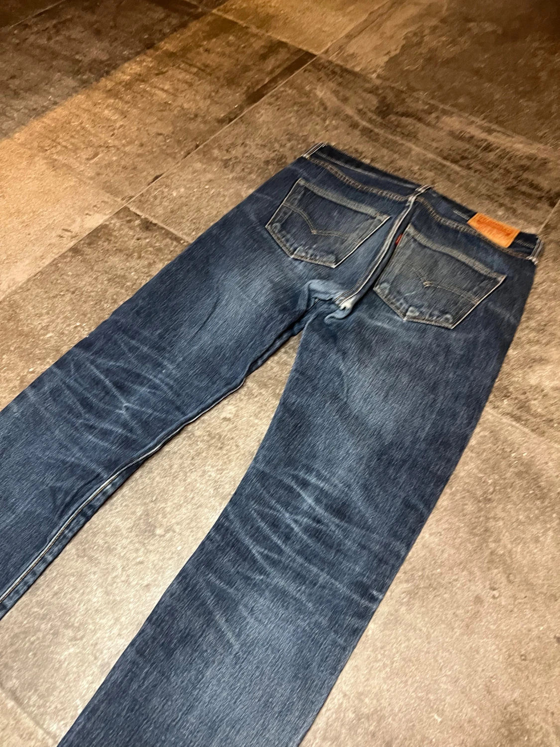 Vintage Selvedge Levis 501 White Oak - 2