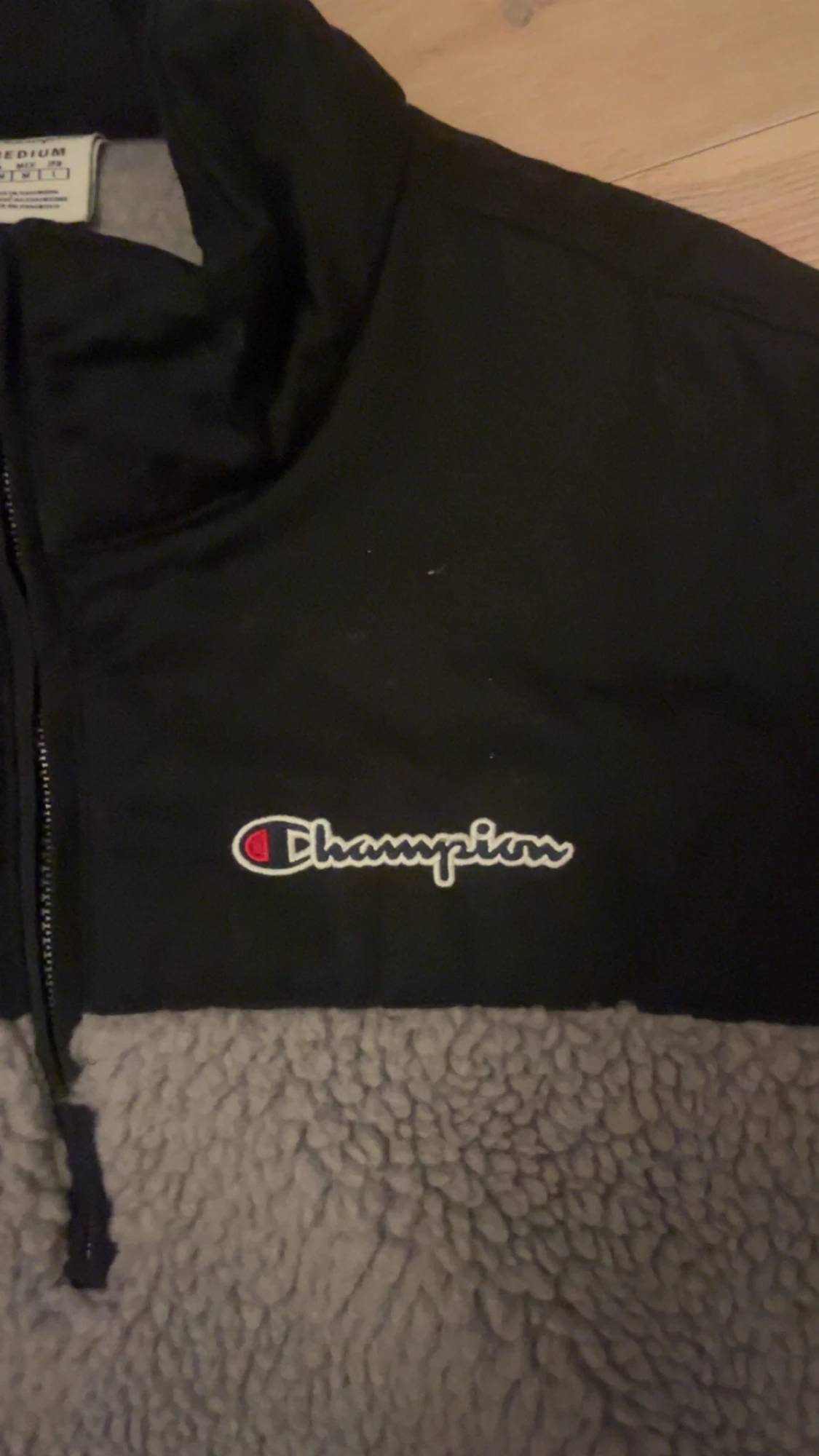 Grå champion fleece jacka  - 1