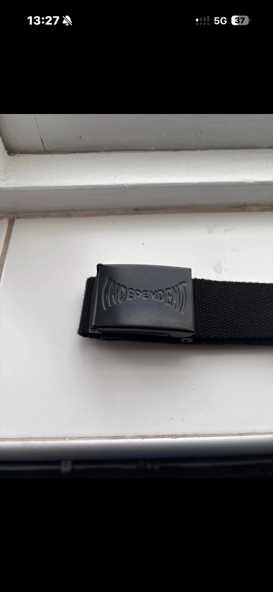 Svart Independent tygbälte - 1