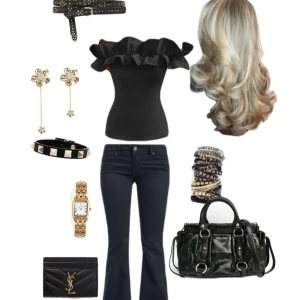 Off shoulder topp med volanger  - Off shoulder topp med volanger använd en gång så inprincip ny! 