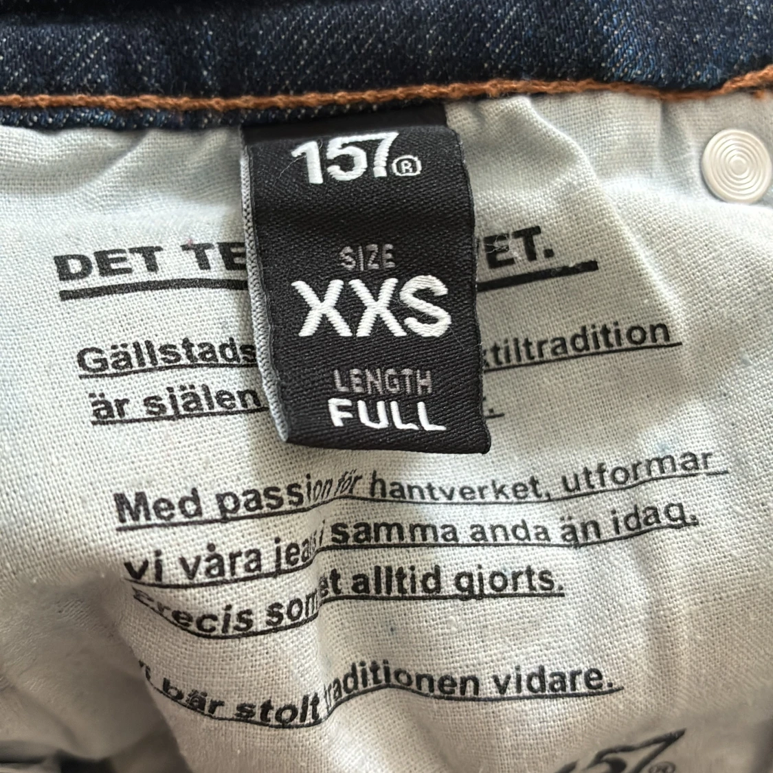 Mörkblå bootcut jeans XXS - 2