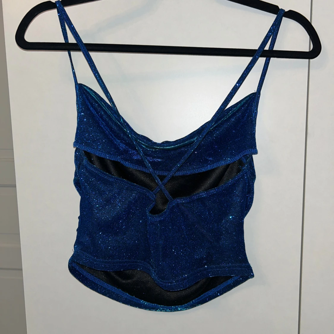 Blå glittrig linne från SHEIN - 1