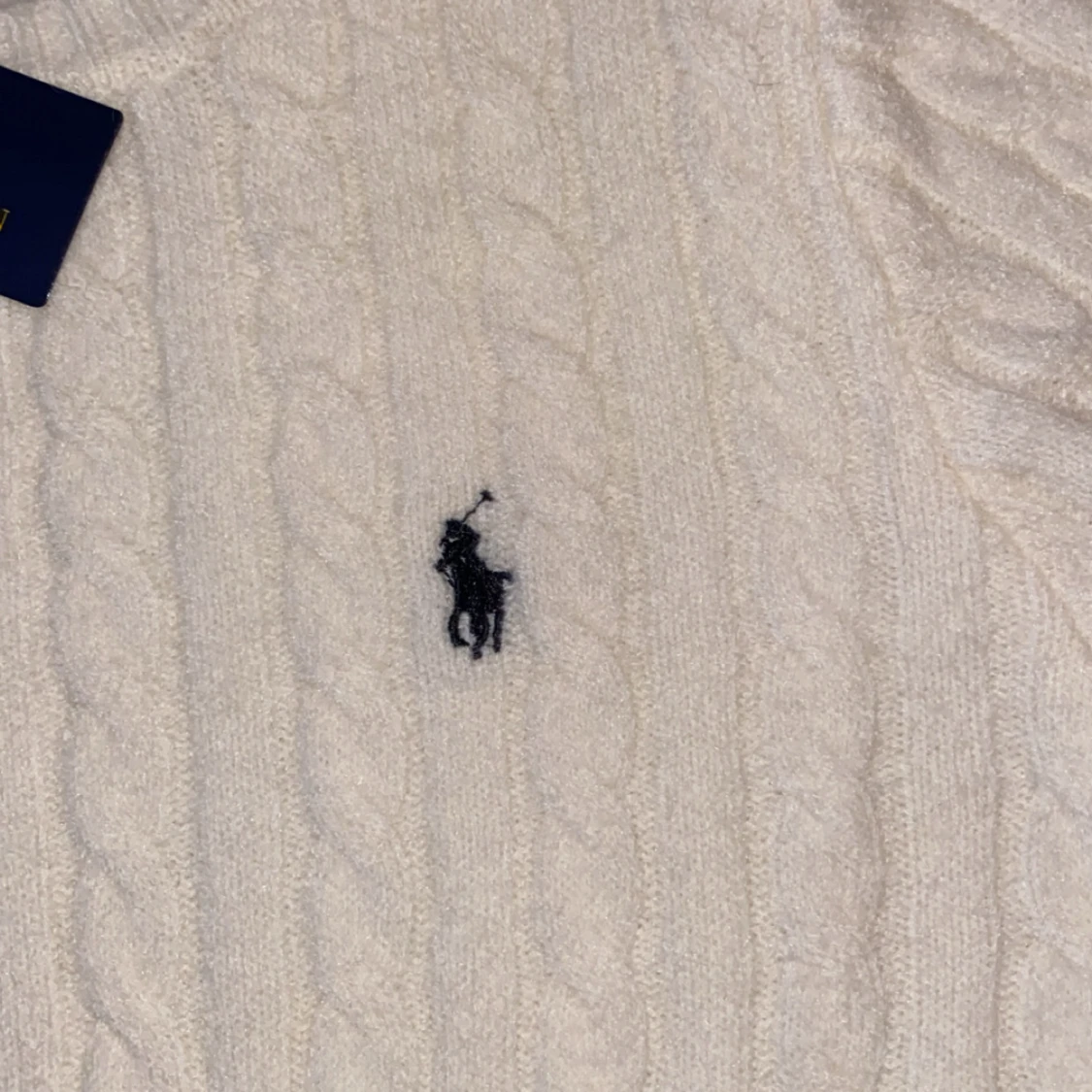 Vit kabelstickad tröja Polo Ralph Lauren - 2