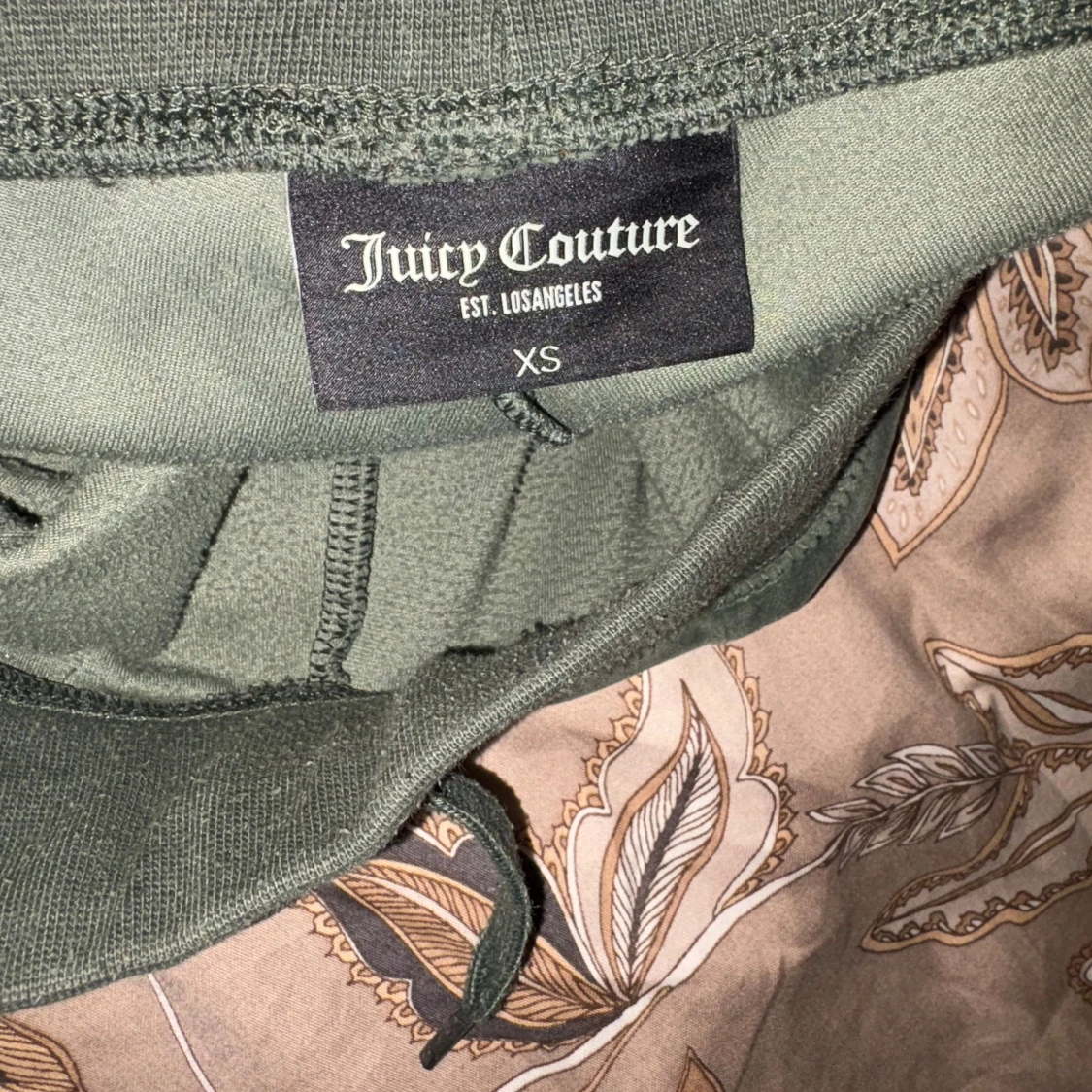Mörkgröna velourbyxor Juicy Couture XS - 2