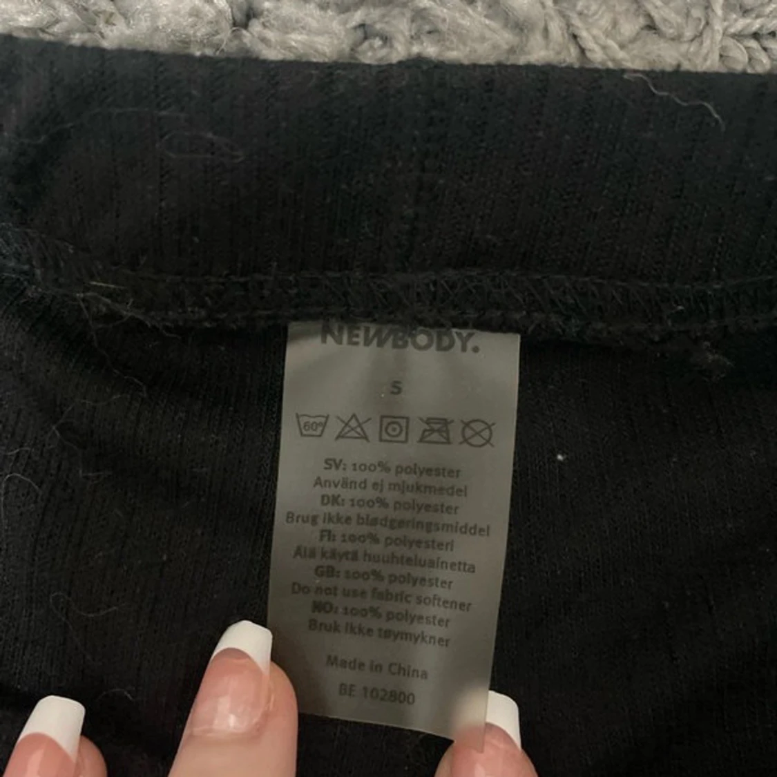 Svarta ribbade leggings från Newbody - 2