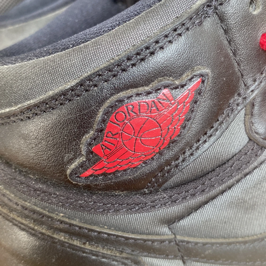 Nike Air Jordan 1 svart/röd sneakers - 4