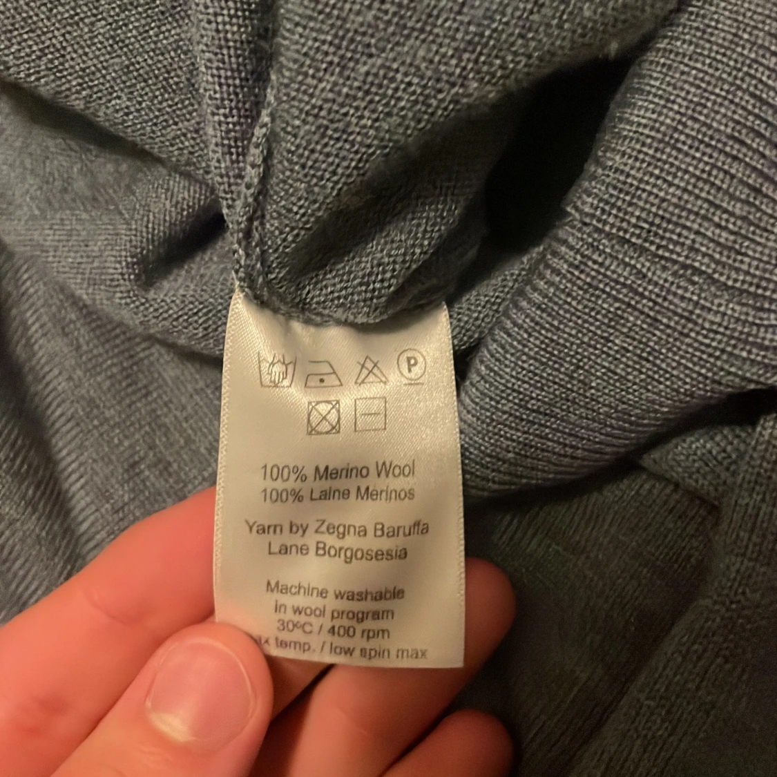 Blå merinoulltröja från Stenströms M - 2