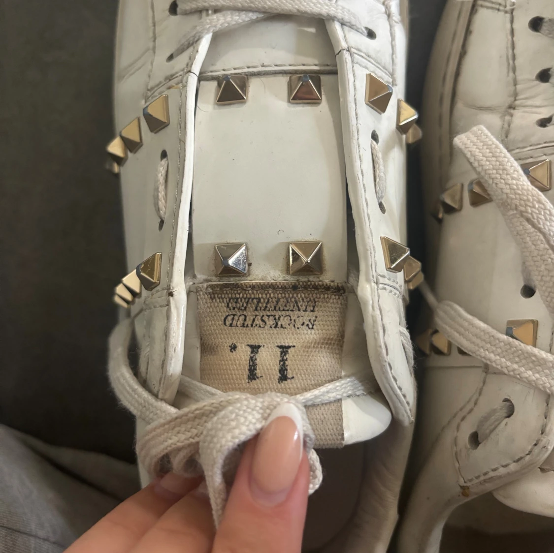 Valentino Rockstud vita sneakers - 3