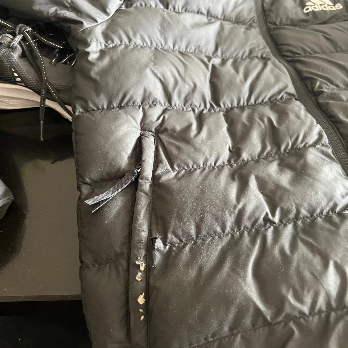 Svart dun jacka Adidas S - 3