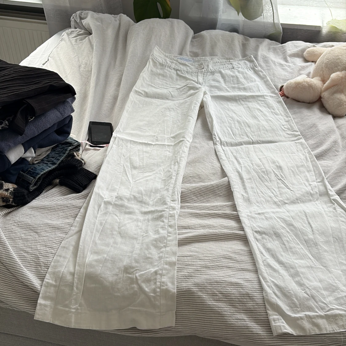 Vita linnebyxor från Clockhouse - 4