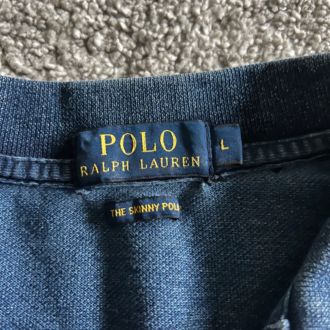 Marinblå pikétröja från Ralph Lauren - 1