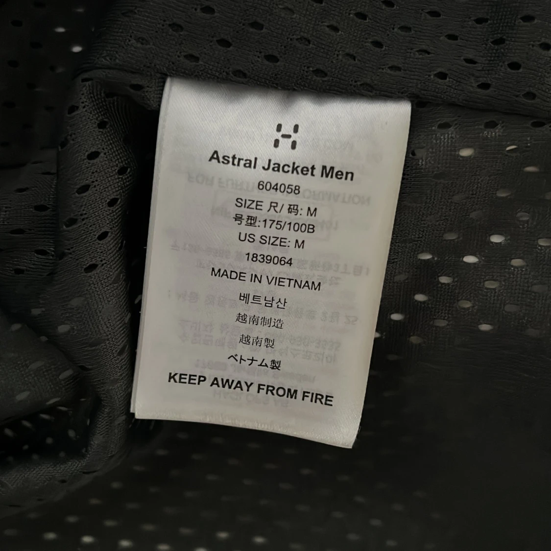 Svart Haglöfs Astral regnjacka M - 3