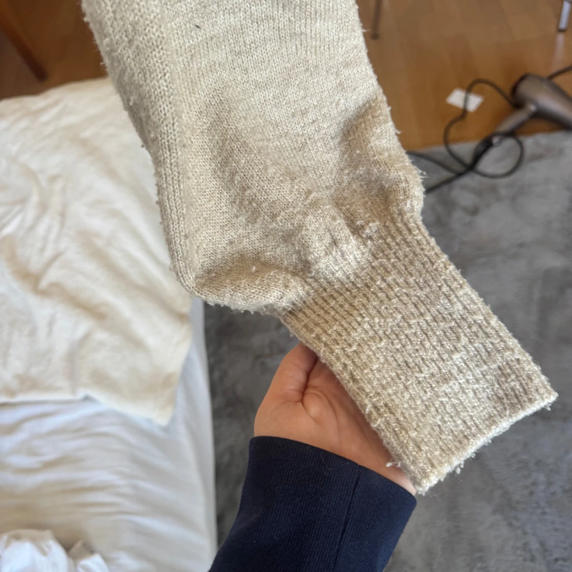 Beige stickad tröja från ONLY - 1