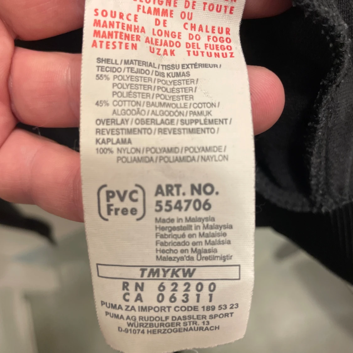 Svart Puma vindjacka Cameroon 84 - 2