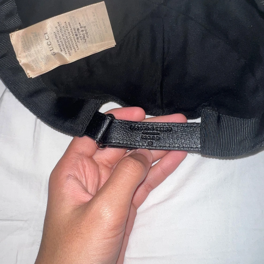 Svart keps från Gucci med GG-mönster - 4