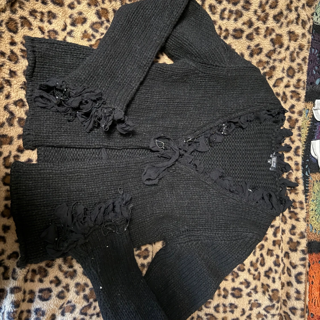 Svart stickad kofta från Per Una - 2