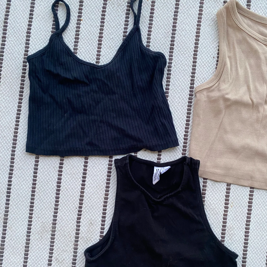 Fem croppade  linnen XS - 1