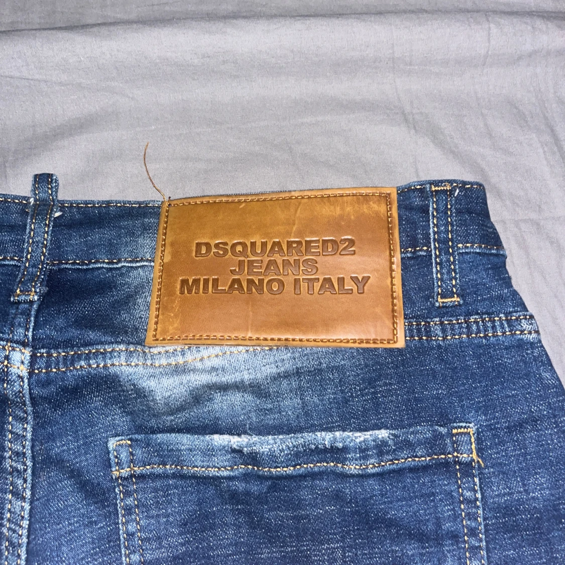 Dsquared2 blå distressed jeans herr - 2