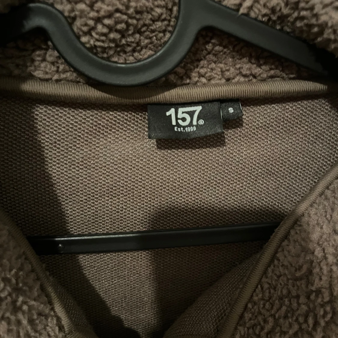 Brun teddyjacka från 157, storlek S - 2