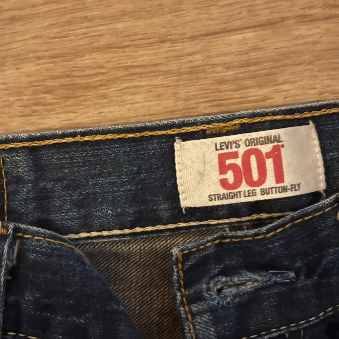 Levi's 501 mörkblå jeans straight fit - 2